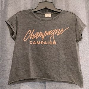 Others Follow Champagne Crop Top